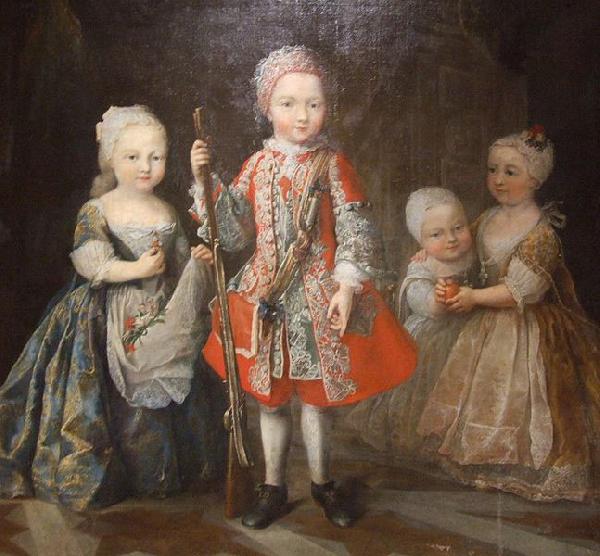 Maria Giovanna Clementi Charles Emmanuel III's children oil painting picture